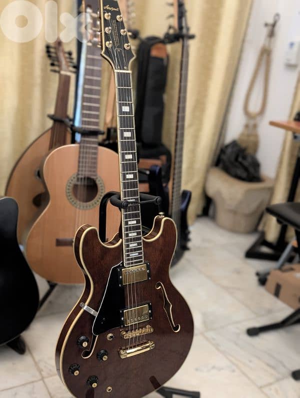 electric guitar aria pro ii ta-60 made in Japan hollow body 2