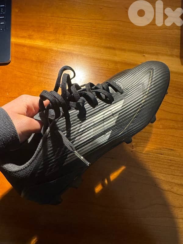 Adidas F50 football shoes black and gold 0