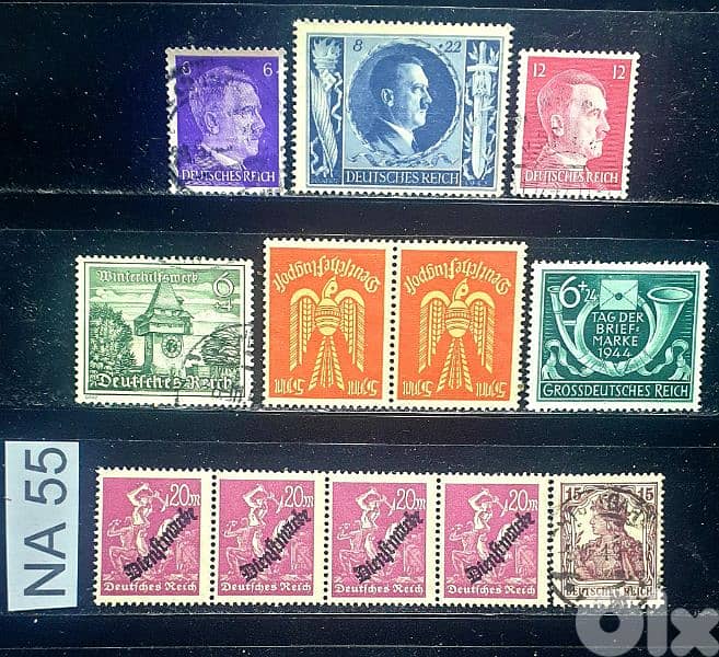 Germany Reich Nazi 12 stamps Lot # NA-55 0