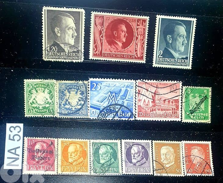 Germany Reich Nazi 14 stamps Lot # NA-53 0