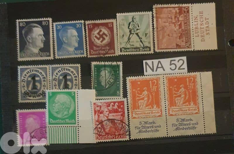 Germany Reich Nazi 13 stamps Lot # NA-52 0