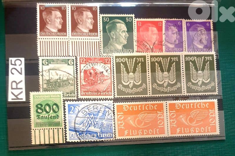 Germany Reich Nazi 15 stamps Lot # KR-25 0