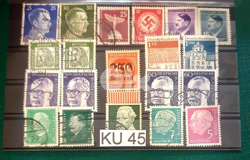 Germany Reich Nazi 20 stamps Lot # KU-45 0