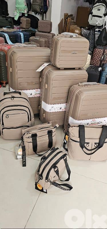 8I-539225 OFF 50% set 7 PCS bags luggage suitcases backpack sling bag 0