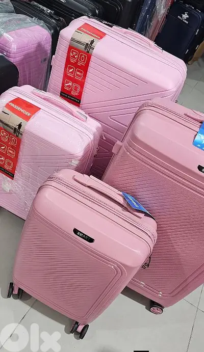 8I-539225 pink travel bags sets polycarbonate unbreakable