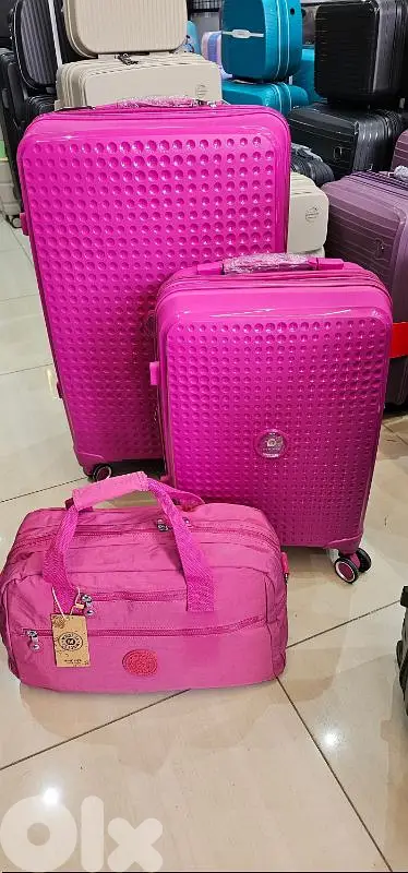8I-539225 set 3 travel bags with warranty swiss made