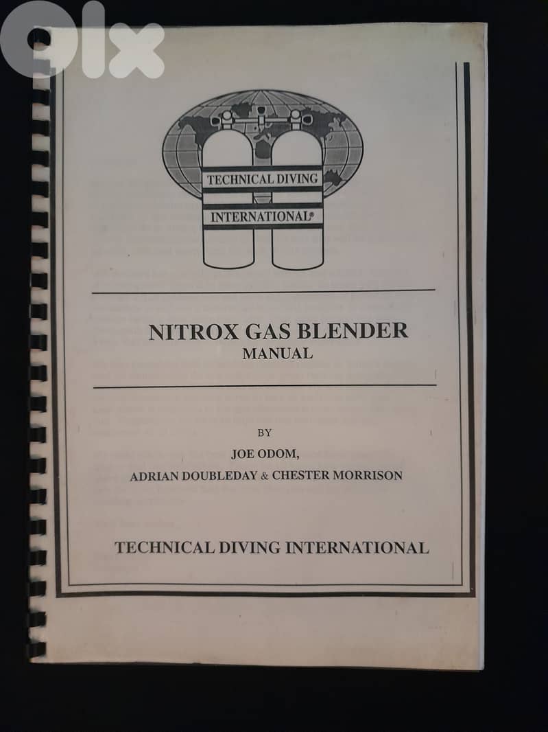 TDI SEMI-CLOSED CERCUIT REBREATHERS DIVER MANUAL $20 3