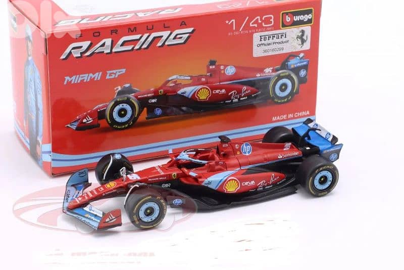 C. Leclerc Ferrari SF-24 (GP Miami 2024) diecast car model 1;43 0
