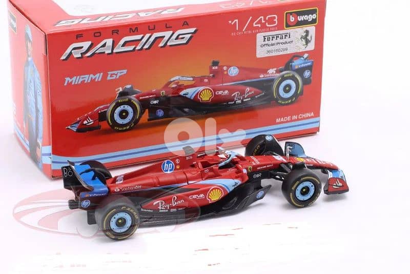 C. Leclerc Ferrari SF-24 (GP Miami 2024) diecast car model 1;43 4