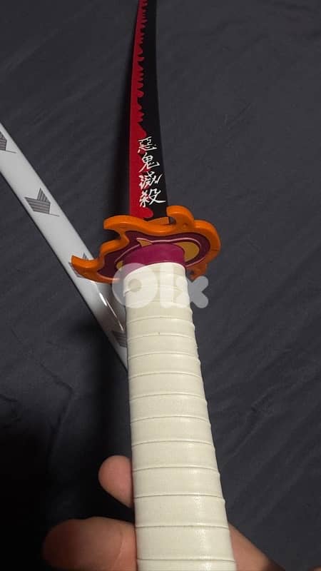 Rengoku Katana ~100cm used anime demon slayer zinc metal 0