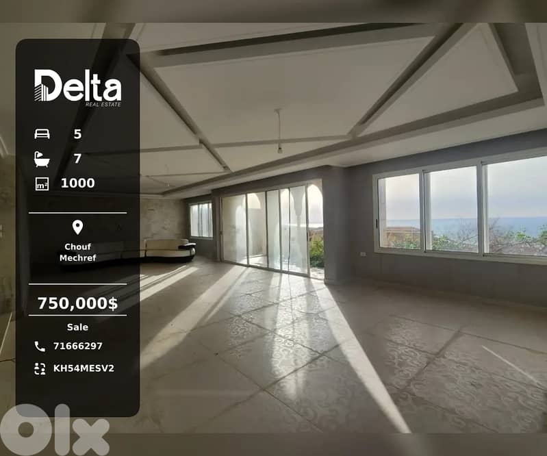 luxury Villa for Sale in Mechref, chouf 0