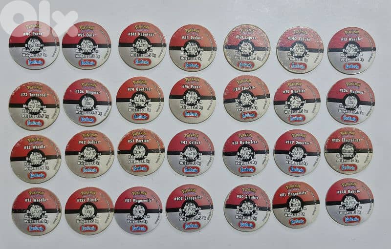 Fantasia Pokémon Pogs 1