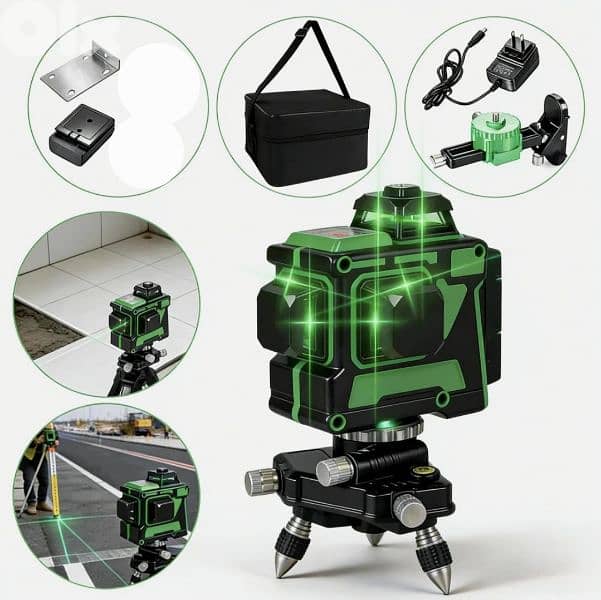 MAX LIGHT 3D Laser Level 12 Lines,360 Degree Cross Line Self-Leveling 0