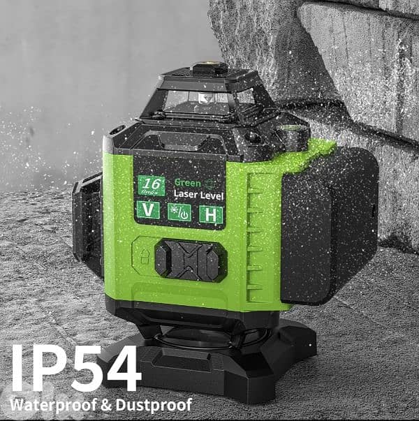 Rotary Laser Level Green 4 x 360°,Self Levelling 16 Green Cross Line 7