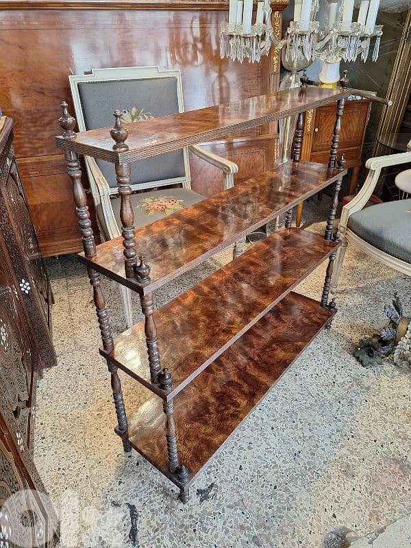 antique english shelves stand 0
