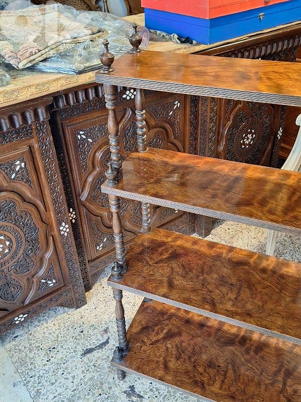 antique english shelves stand 4
