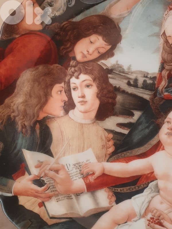 botticelli (madonna the magnifecat) limoge france handmade plate 1