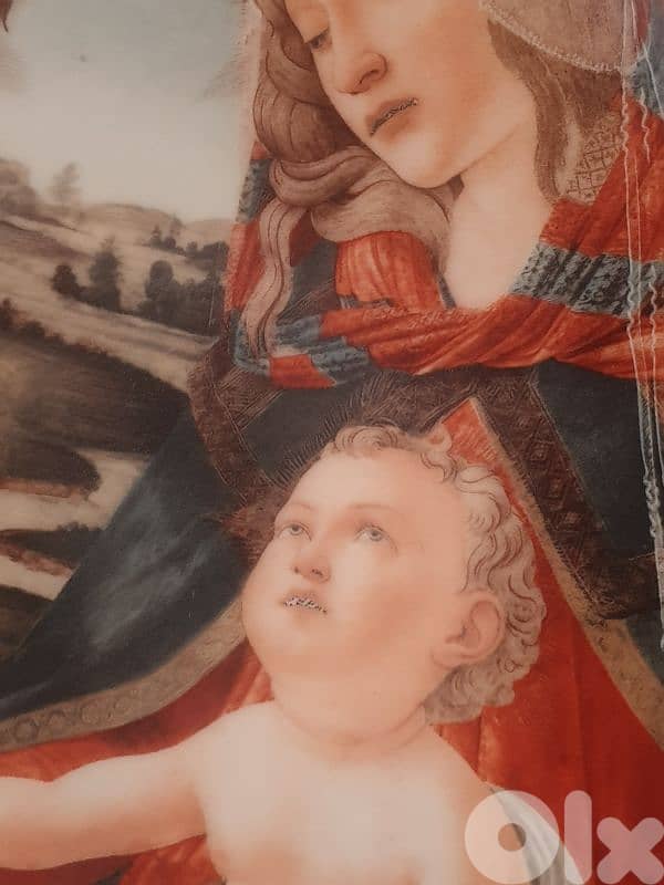 botticelli (madonna the magnifecat) limoge france handmade plate 2