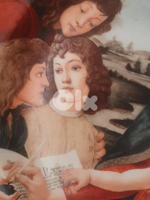 botticelli (madonna the magnifecat) limoge france handmade plate 3
