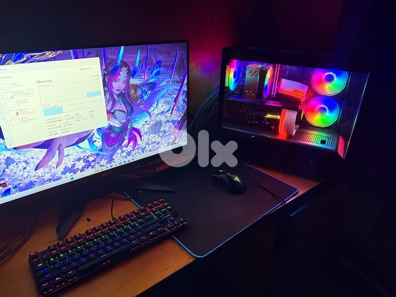 Gaming PC RTX 3070 + i5 14400F + 240Hz MSI Monitor (Full RGB Setup) 0