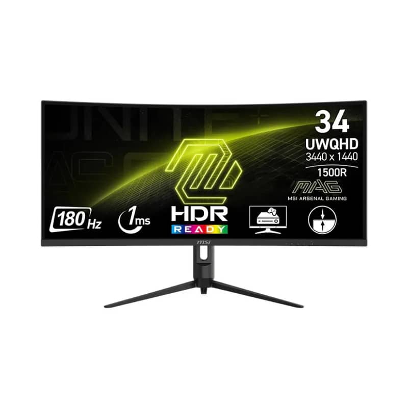 MSI MAG 342CQR E2 34” UW 180hz 1ms/CPU AMD Ryzen 5 7600X 4.7GHZ 6 Core 0