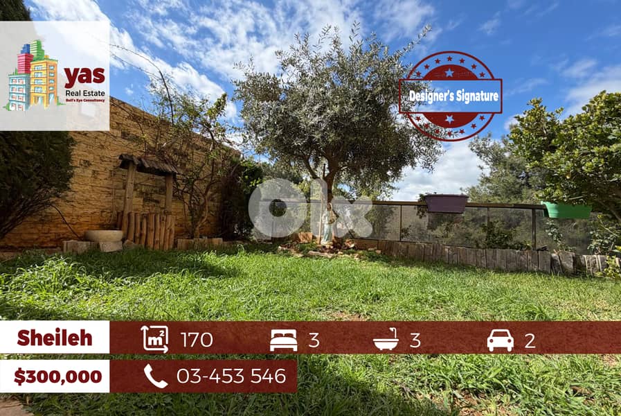 Sheileh 170m2 | 60m2 Garden | Designer’s Signature | Private Street | 0