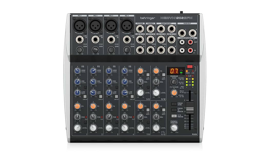 Behringer XENYX 1202SFX Mixer With Effects & USB Connection 0