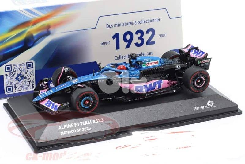 Esteban Ocon Alpine A523 #31 (Monaco GP 2023) diecast car model 1;43 0