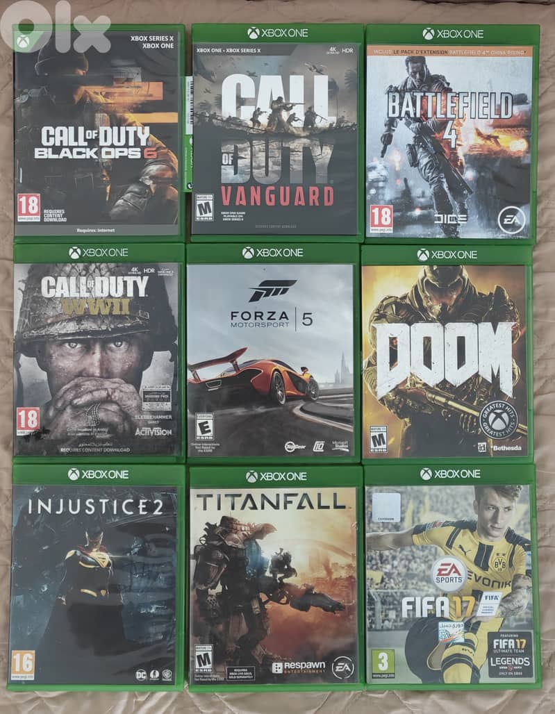 Used Xbox games for sale. 0