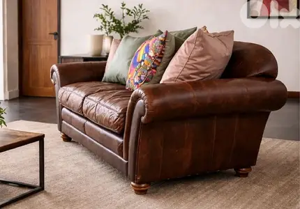 Vintage Roche Bobois leather sofa