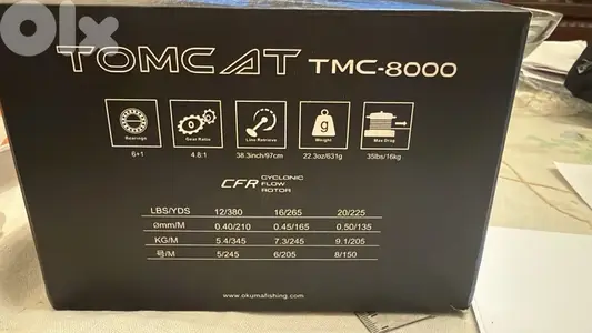 okuma tomcat 8000 with varivas braid
