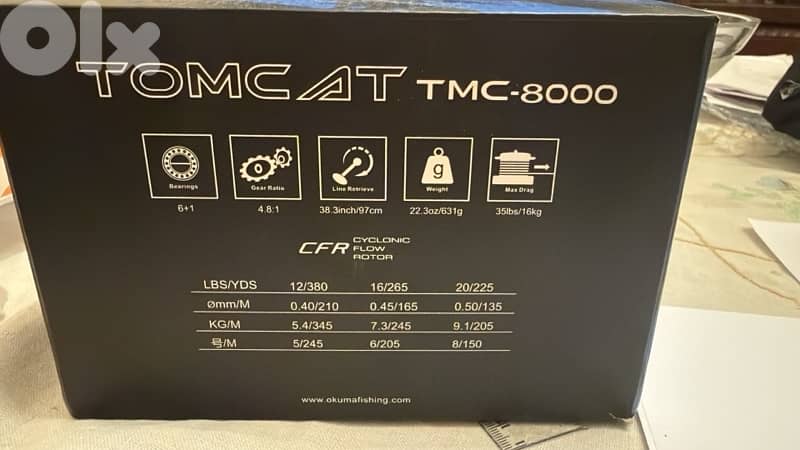 okuma tomcat 8000 with varivas braid 0