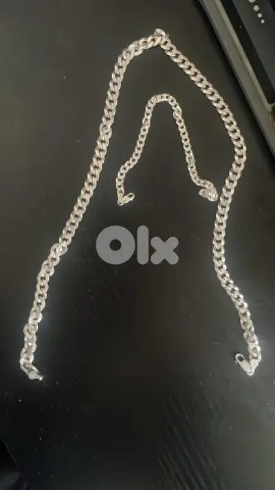 Men’s Chain Necklace + Bracelet Set Stylish & Clean