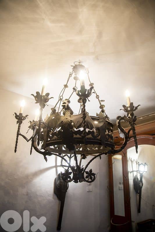 large italian ferfoje chandelier 4