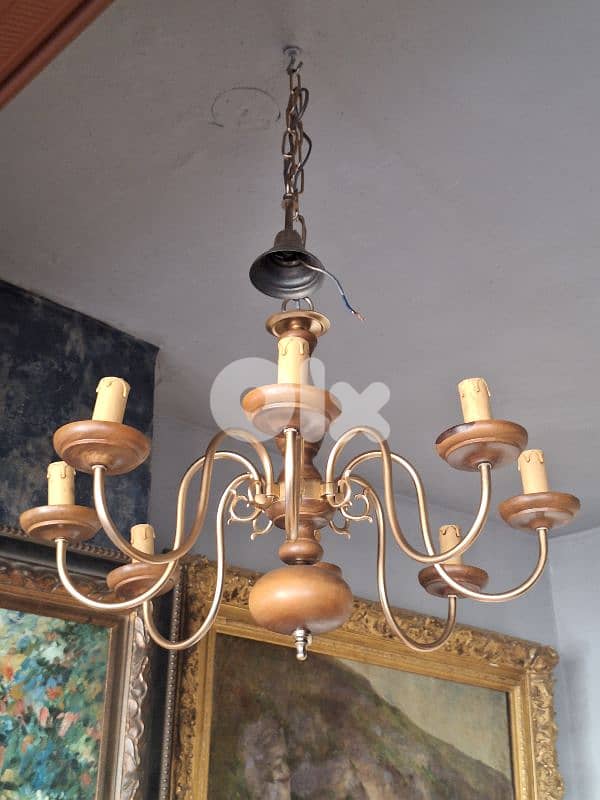 flemish antique 8 lamps english chandelier 0