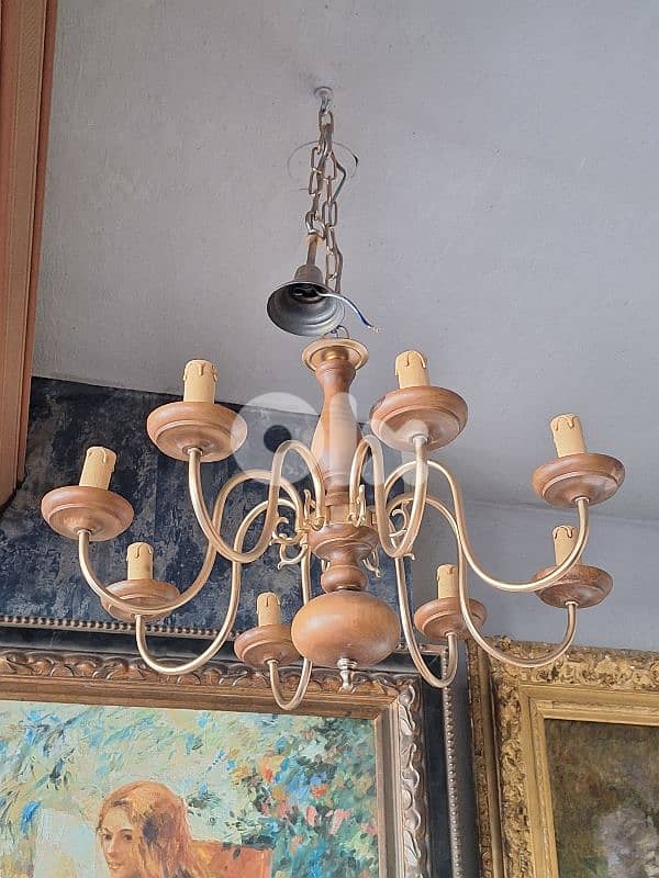flemish antique 8 lamps english chandelier 2
