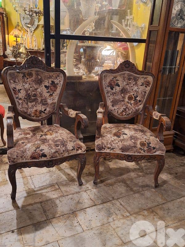 2 antique massif wood bergers 0