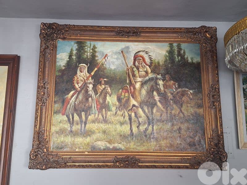 large european oilpainting on canva 0