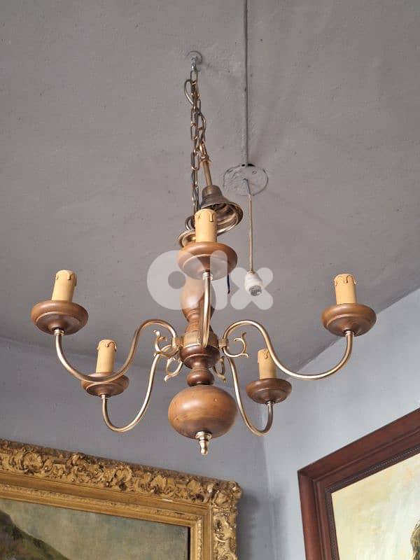 antique flemish chandelier 1