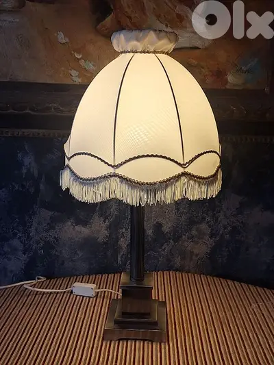 french brass lamp