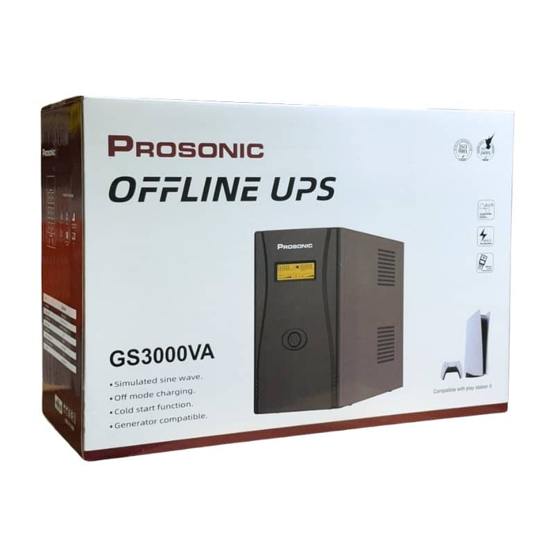 Prosonic Offline UPS GS3000VA for PC or PS5 0