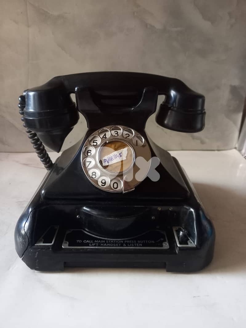 Vintage 1950's Bakelite GEC telephone 4