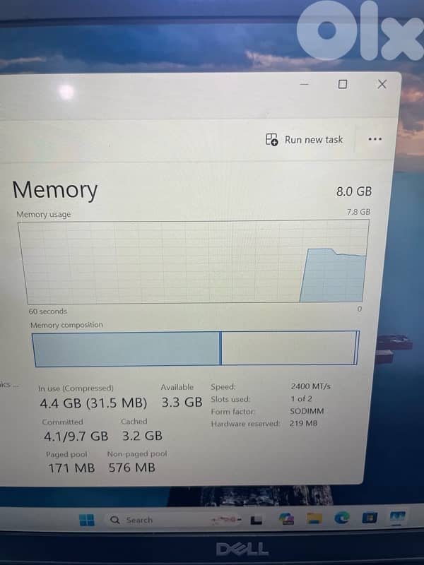 laptop dell core i5 8th gen 8gb ram 256gb nvme ssd 5