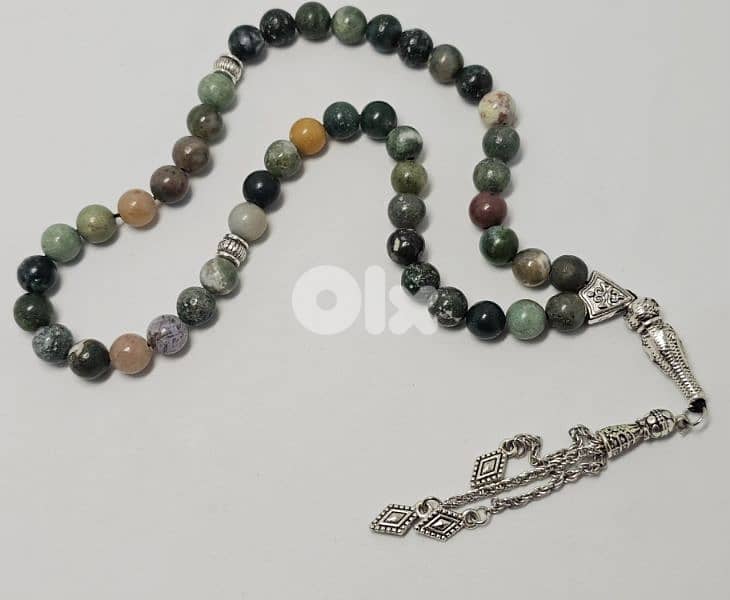 20$ multi agate stone masbaha 0