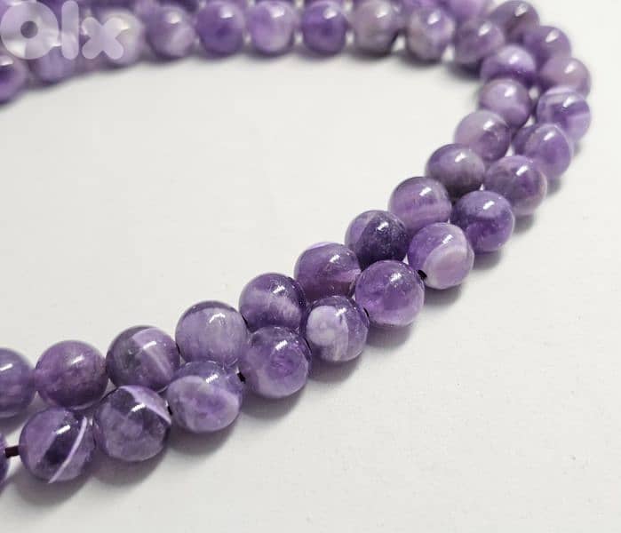 40$ real amethyst gemstone masbaha 0