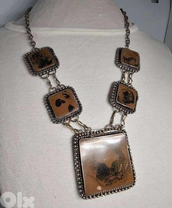 10$ boho statement necklace vintage 1