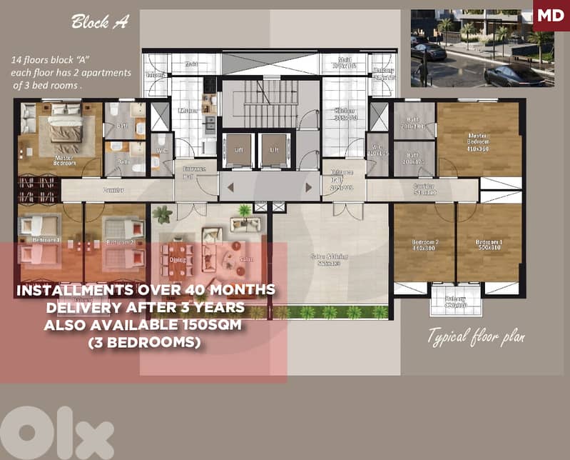 Under-Construction Luxury Apartments in Aicha Bakkar REF#MD130623 0