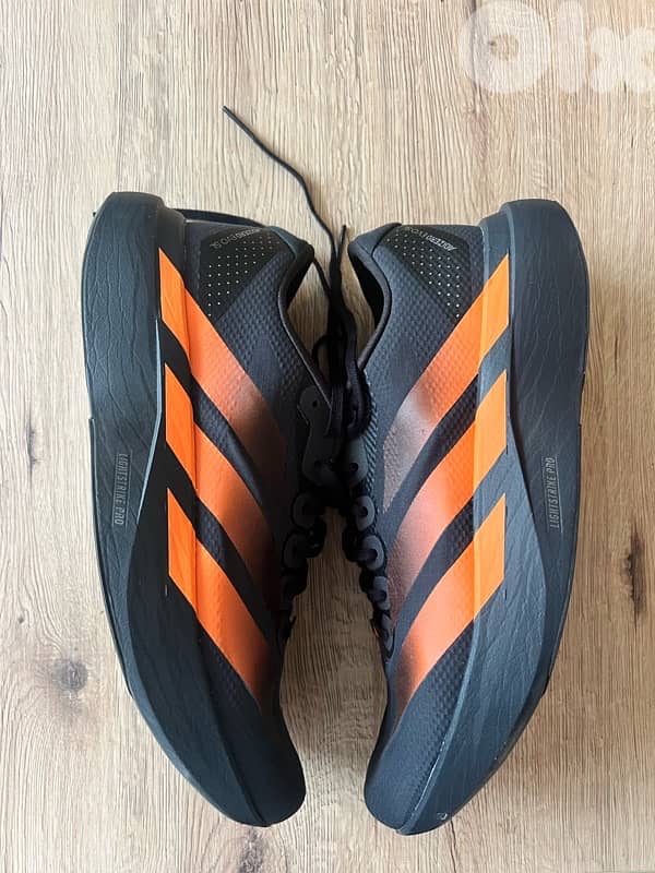 Real Adidas Adizero Evo Sl Men Running Shoes Carbon/Lucid Orange 0