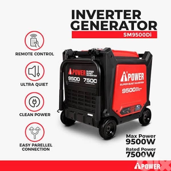 Electric Generator AiPower 9500W Inverter Super Silent 0