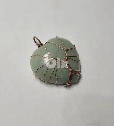 5$ natural green stone aventurine pendant